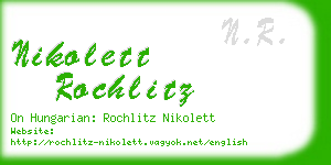 nikolett rochlitz business card